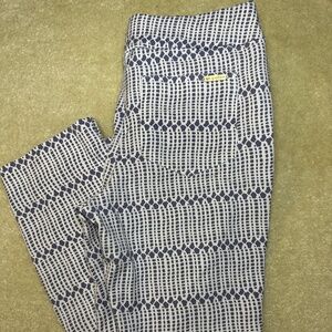 Spartina 449 Maren Pull-on Stretch Pant Blue and White - Small